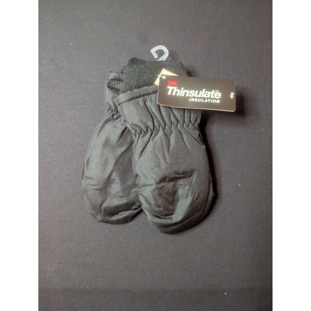 Kids 3M Thinsulate Ski Mittens WaterProof Black